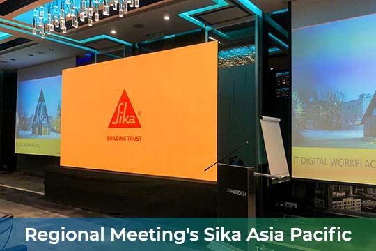 Event / Rental LED Screen for Regional Meeting's Sika Asia Pacific Services Sdn Bhd at Le Méridien Kuala Lumpur