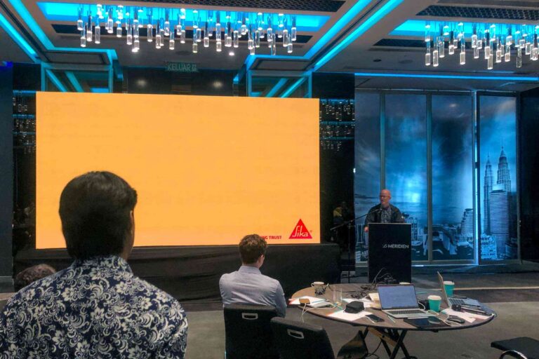 Event / Rental LED Screen for Regional Meeting's Sika Asia Pacific Services Sdn Bhd at Le Méridien Kuala Lumpur