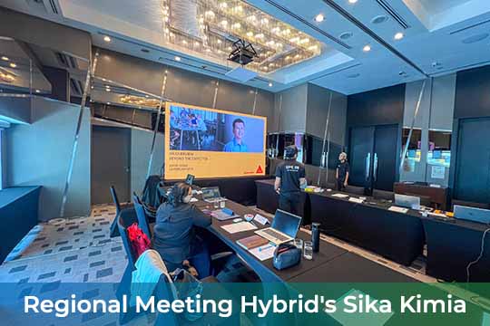 Event / Rental LED Screen for Regional Meeting Hybrid's Sika Kimia Sdn Bhd at Le Méridien Kuala Lumpur