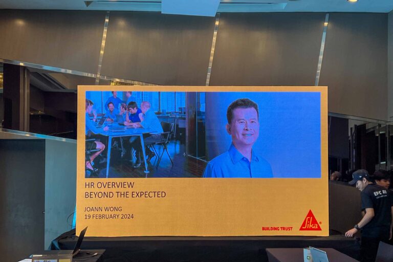 Event / Rental LED Screen for Regional Meeting Hybrid's Sika Kimia Sdn Bhd at Le Méridien Kuala Lumpur