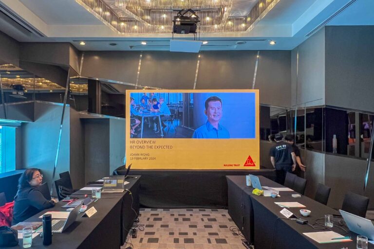 Event / Rental LED Screen for Regional Meeting Hybrid's Sika Kimia Sdn Bhd at Le Méridien Kuala Lumpur