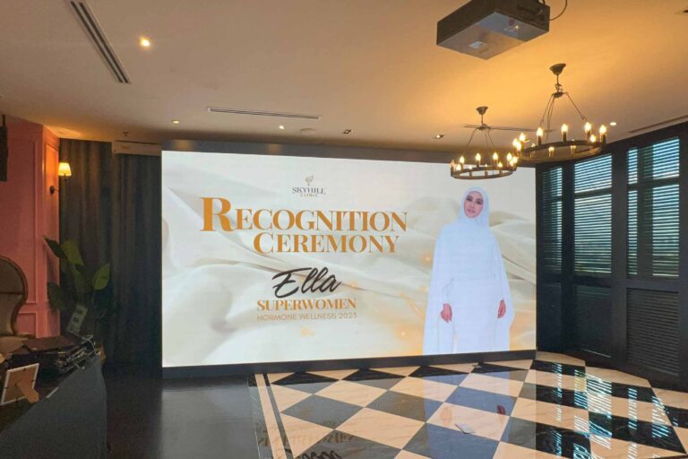 Event / Rental LED Screen for Superwomen Hormone Wellness Recognition Ceremony at Colony – Eco City