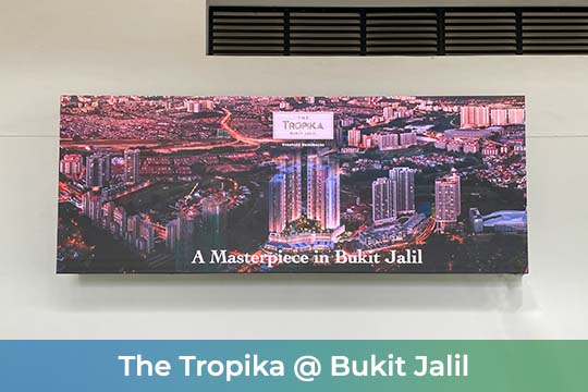 Indoor LED Screen at The Tropika, Bukit Jalil