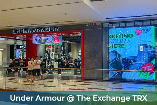 Indoor LED Screen at Under Armour, The Exchange TRX