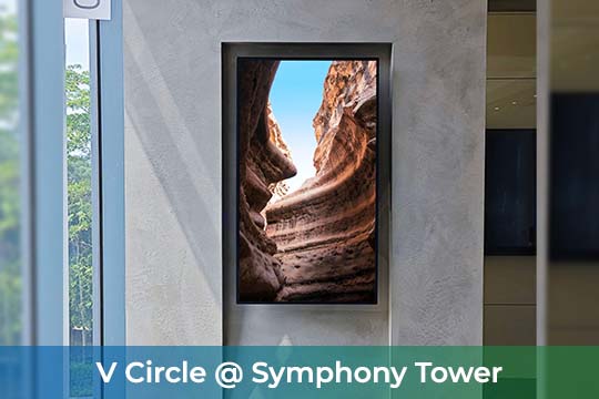 VEXO Digital Kiosk / Smart Digital Signage at V Circle, Symphony Tower