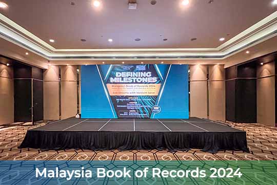 Event / Rental LED Screen for Malaysia Book of Records 2024 X Eco Dreams with Verdant Solar at Connexion Conference & Event Centre – CCEC