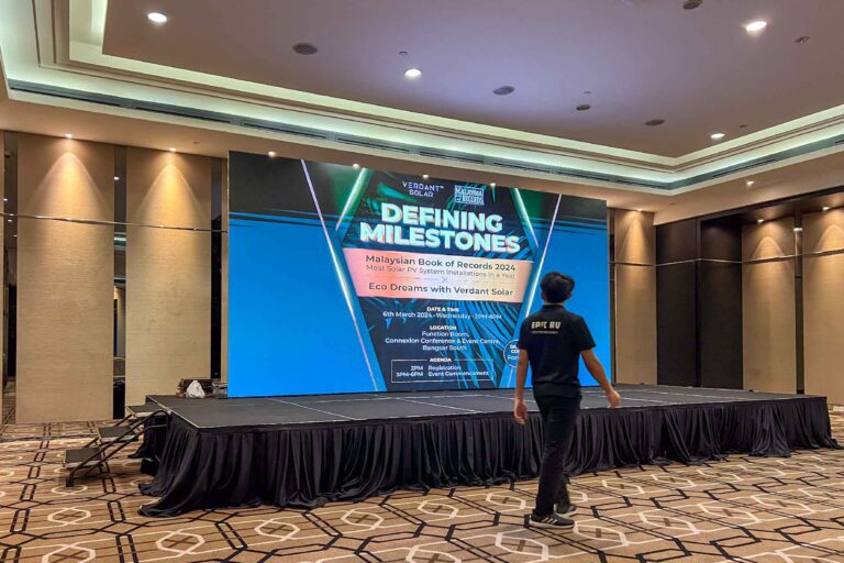 Event / Rental LED Screen for Malaysia Book of Records 2024 X Eco Dreams with Verdant Solar at Connexion Conference & Event Centre – CCEC