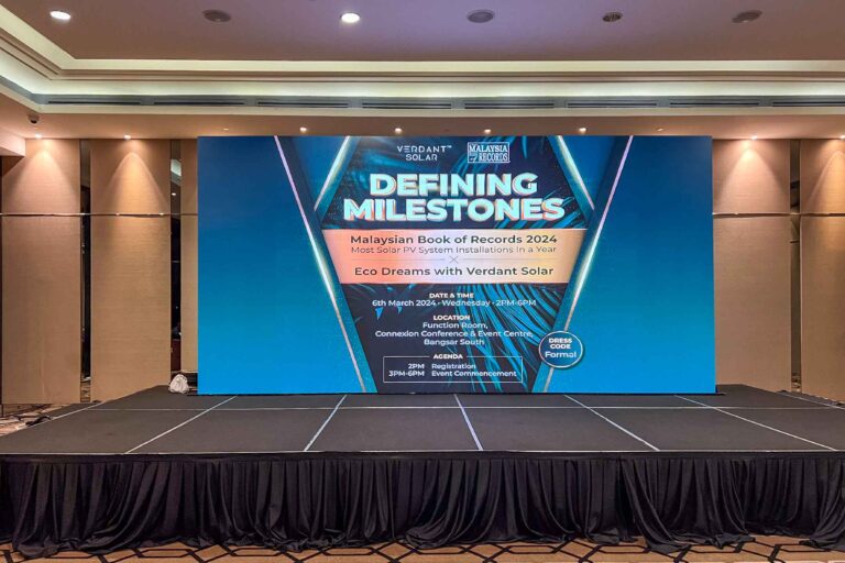 Event / Rental LED Screen for Malaysia Book of Records 2024 X Eco Dreams with Verdant Solar at Connexion Conference & Event Centre – CCEC