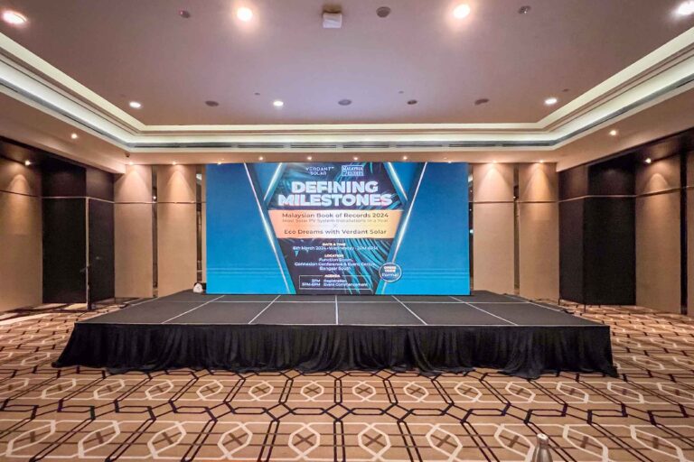 Event / Rental LED Screen for Malaysia Book of Records 2024 X Eco Dreams with Verdant Solar at Connexion Conference & Event Centre – CCEC