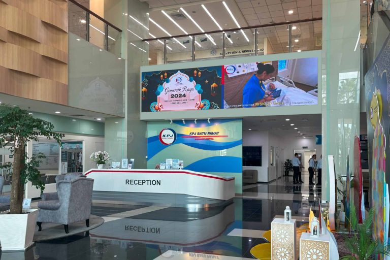 Indoor LED Screen at KPJ Batu Pahat Specialist Hospital