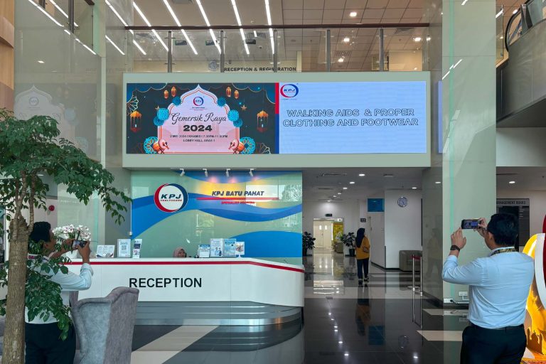 Indoor LED Screen at KPJ Batu Pahat Specialist Hospital