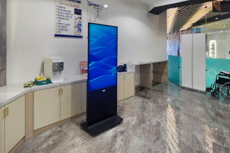 VEXO Digital Kiosk / Standee at Careclinics Healthcare Services