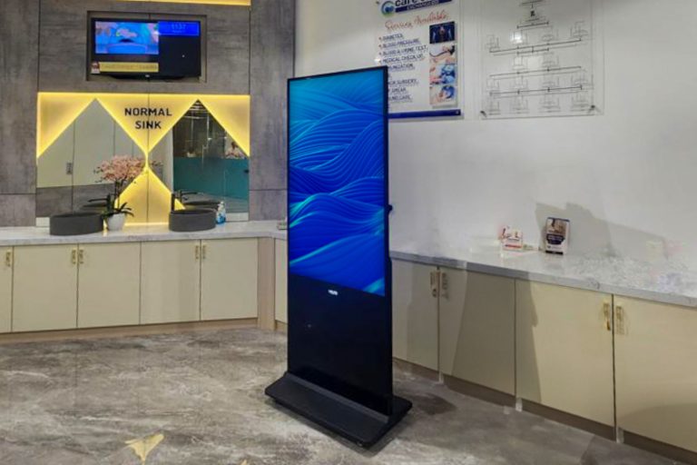 VEXO Digital Kiosk / Standee at Careclinics Healthcare Services