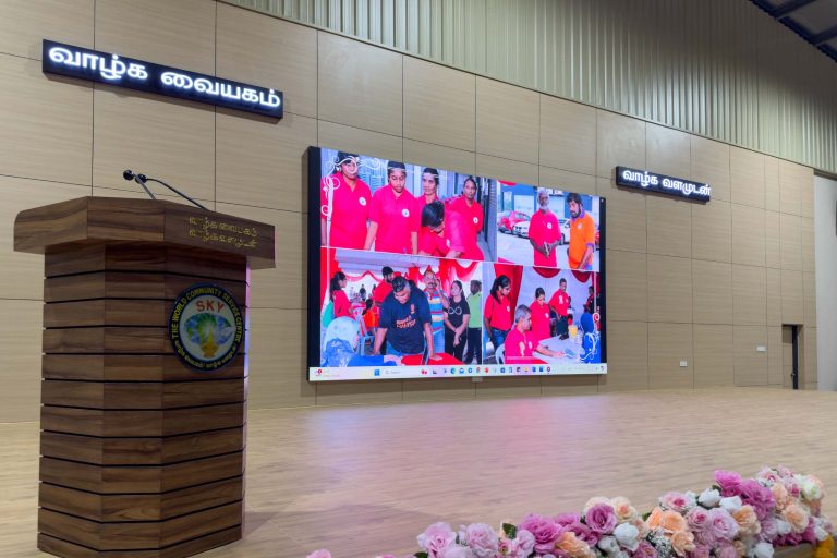 Indoor LED Screen at Lacoste at Dewan Serbaguna Vethathiri