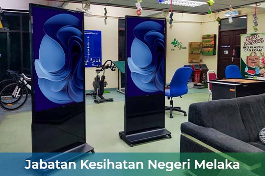 Interactive Touch-screen Kiosk / Standee at Jabatan Kesihatan Negeri Melaka
