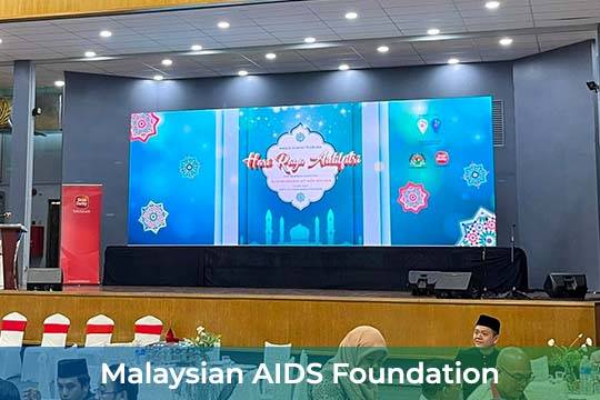 Event / Rental LED Screen for Malaysian AIDS Foundation at Kompleks Sukan Bandar Tun Razak