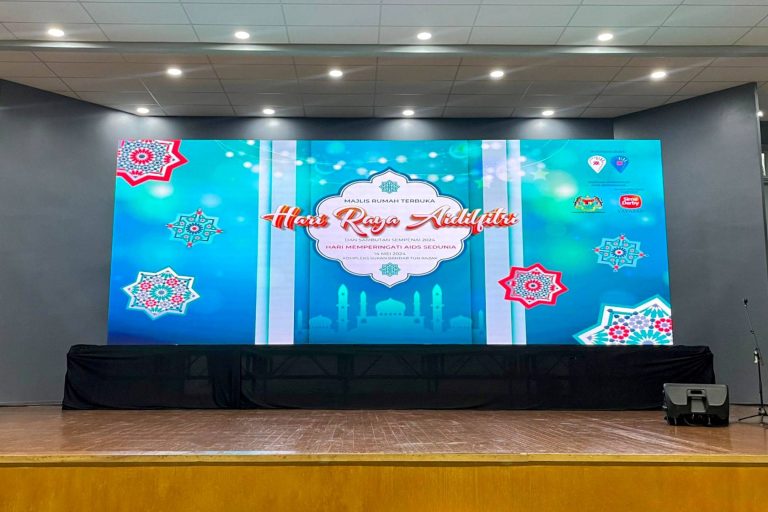 Event / Rental LED Screen for Malaysian AIDS Foundation at Kompleks Sukan Bandar Tun Razak