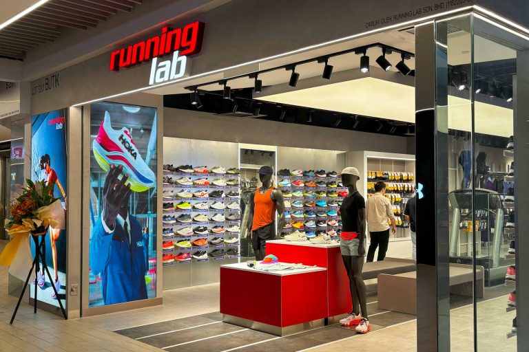 Indoor LED Screen at Running Lab, 1 Utama Shopping Centre