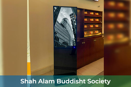 VEXO Digital Kiosk / Standee at Shah Alam Buddisht Society