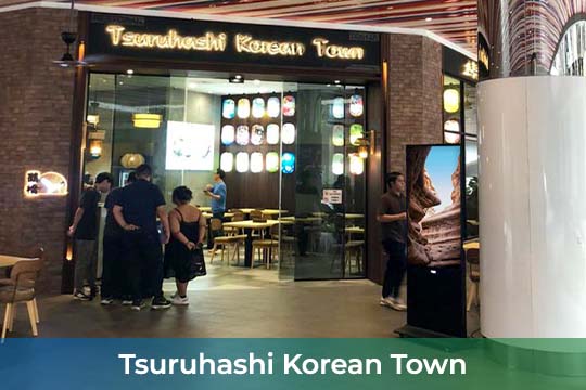 VEXO Digital Kiosk / Standee at Tsuruhashi Korean Town