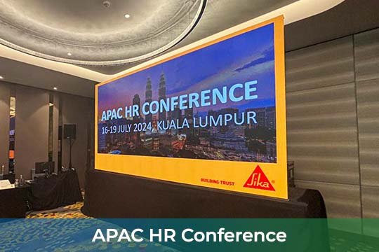Event / Rental LED Screen for Sika Asia Pacific Services Sdn Bhd at Pullman Kuala Lumpur City Centre - Hotel & Residences