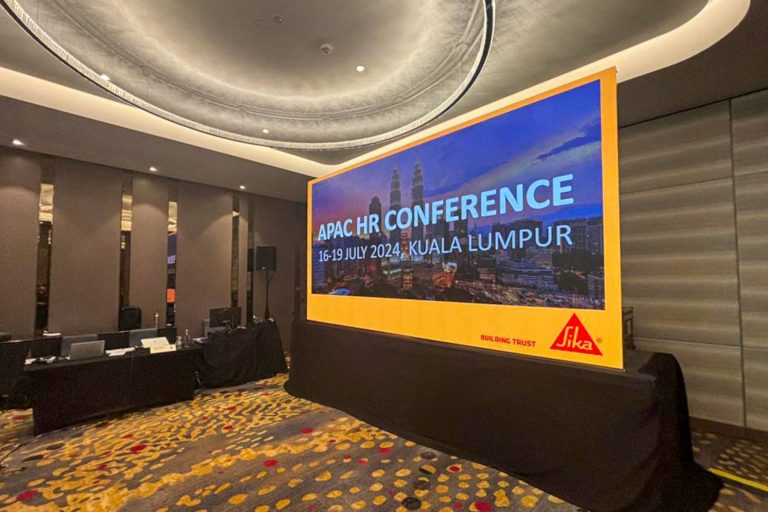 Event / Rental LED Screen for Sika Asia Pacific Services Sdn Bhd at Pullman Kuala Lumpur City Centre - Hotel & Residences