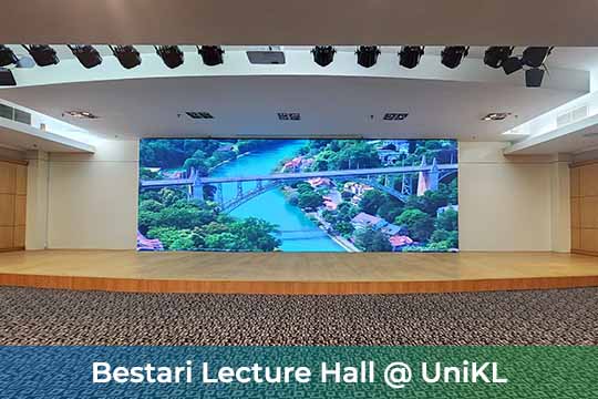 Indoor LED Screen at Bestari Lecture Hall, UniKL