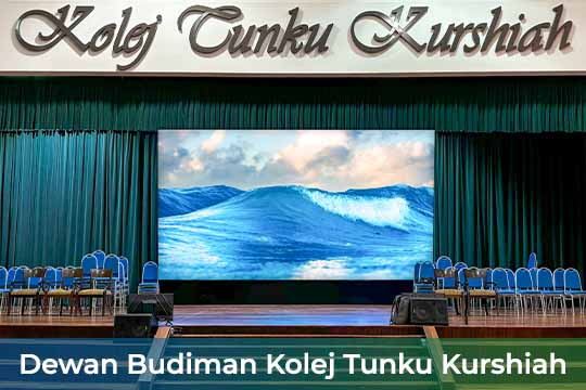 Indoor LED Screen for Kolej Tunku Kurshiah at Dewan Budiman Kolej Tunku Kurshiah