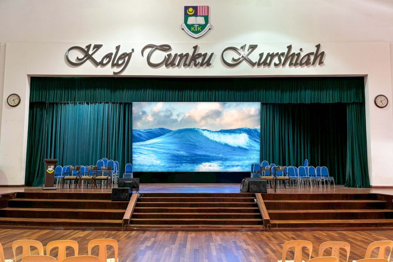 Indoor LED Screen for Kolej Tunku Kurshiah at Dewan Budiman Kolej Tunku Kurshiah