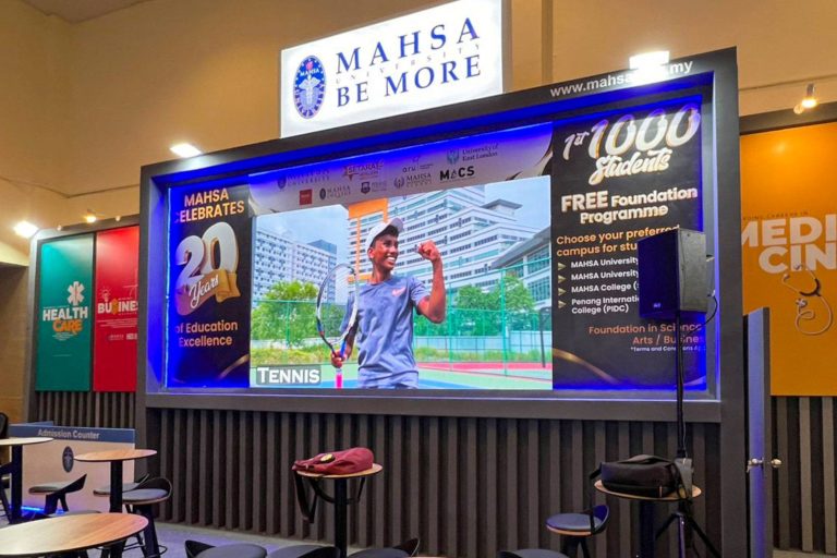 Event / Rental LED Screen for MAHSA University Malaysia at Education & Further Studies Fair 2024, Mid Valley Exhibition Center (MVEC)