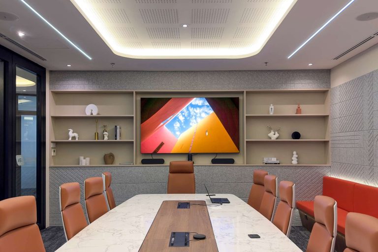Samsung TV and Logitech Rally Plus at Majestic Gen Sdn Bhd