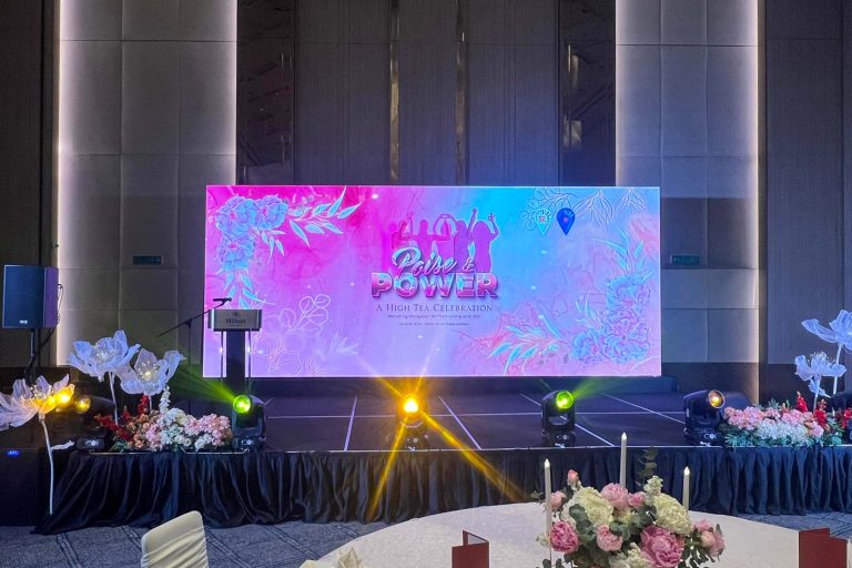 Event / Rental LED Screen for Malaysian AIDS Foundation at Hilton Kuala Lumpur
