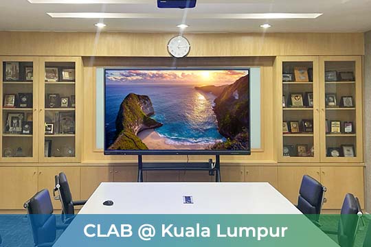VEXO Smart Interactive Panel at Construction Labour Exchange Center Berhad (CLAB)