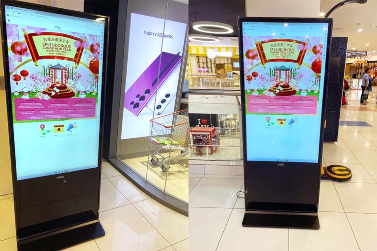 Interactive Touch-screen Kiosk / Standee at East Coast Mall