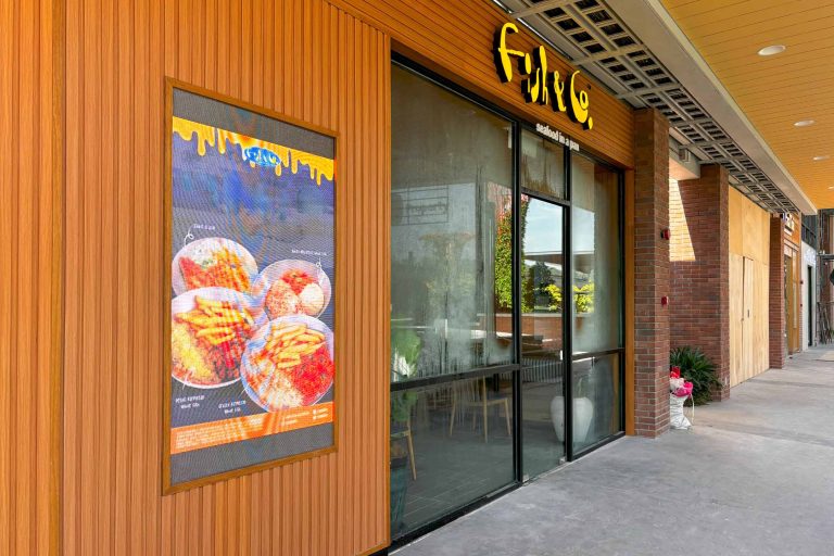 Outdoor LED Screen for Fish & Co. at Elmina Lakeside Mall
