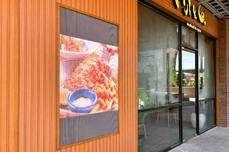 Outdoor LED Screen for Fish & Co. at Elmina Lakeside Mall