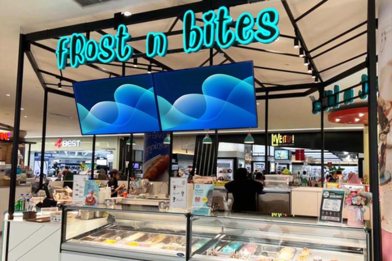 VEXO Digital Kiosk / Smart Digital Signage at Frost n Bites One Utama