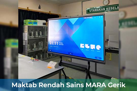 VEXO Smart Interactive Panel at Maktab Rendah Sains MARA Gerik