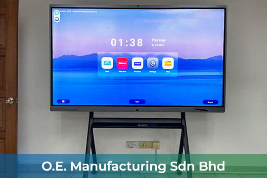 VEXO Smart Interactive Panel at O. E. Manufacturing Sdn Bhd