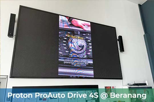 Indoor LED Screen for Proton ProAuto Drive Beranang 4S Flagship Centre