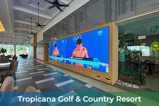 Semi Indoor LED Screen for Tropicana Golf & Country Resort at Petaling Jaya, Selangor