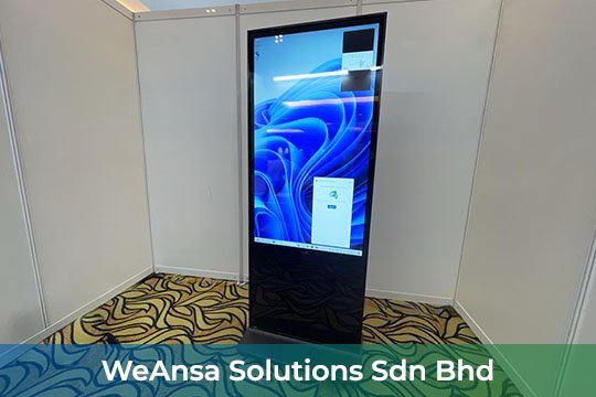Interactive Touch-screen Kiosk / Standee at WeAnsa Solutions Sdn Bhd