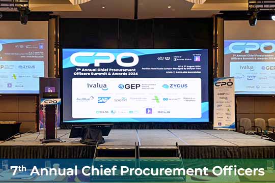 Event / Rental LED Screen for 7th Annual Chief Procurement Officers Summit & Awards 2024 at Pavilion Hotel Kuala Lumpur Managed By Banyan Tree