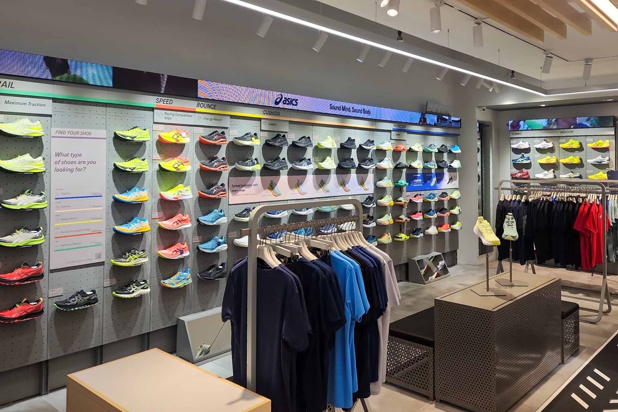 Indoor LED Screen for ASICS 1 Utama Shopping Centre