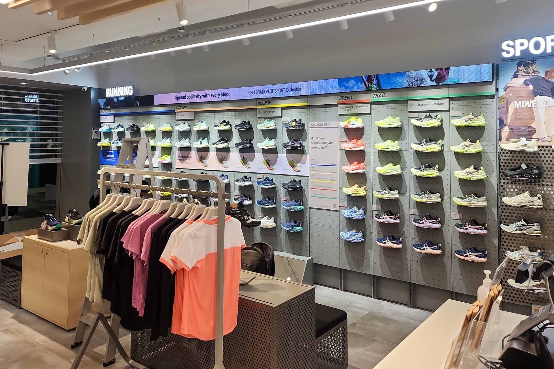 Indoor LED Screen for ASICS 1 Utama Shopping Centre