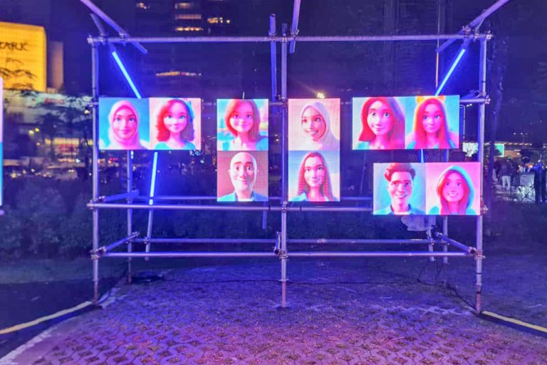Event / Rental LED Screen for Samsung Flip It Up at Urban Skate Plaza, MRT Ampang Park