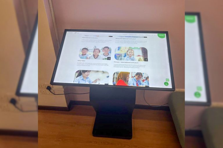 Interactive Touch Digital Kiosk Windows at Tenby Schools Setia Eco Gardens
