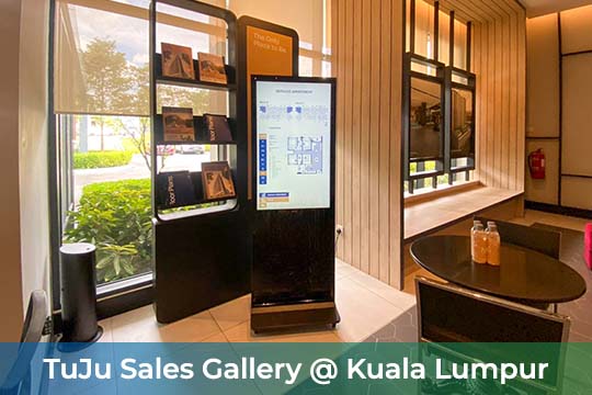Interactive Touch-screen Kiosk / Standee at TuJu Sales Gallery
