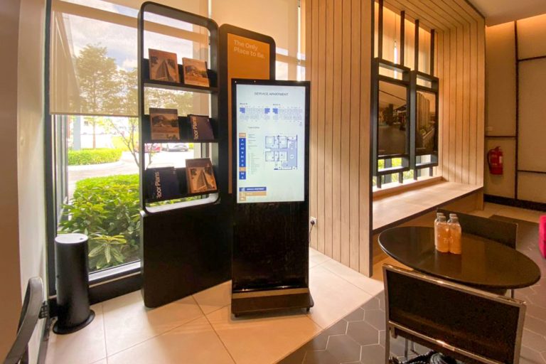 Interactive Touch-screen Kiosk / Standee at TuJu Sales Gallery
