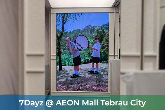 P2.5 Indoor LED Screens at 7Dayz AEON Mall Tebrau City